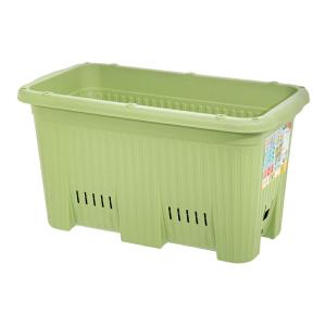 プランター　楽々菜園　深型　６００　支柱用フレーム付き（Ｗ６０．０×Ｄ３２．４×Ｈ３２．４ｃｍ・２２Ｌ）　お一人様２点限り｜charm 第2ヤフー店