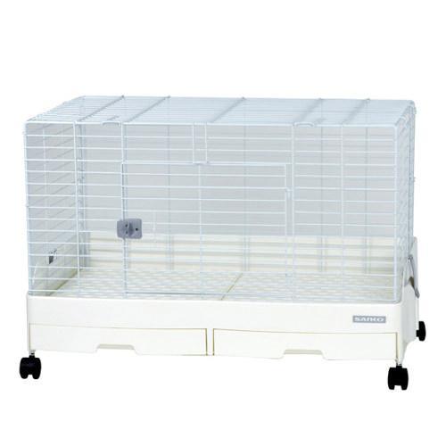 うさぎケージ　三晃商会　イージーホーム・エボ８０　ＷＨ（ホワイト）（８１×５０．５×５５ｃｍ）　うさ...