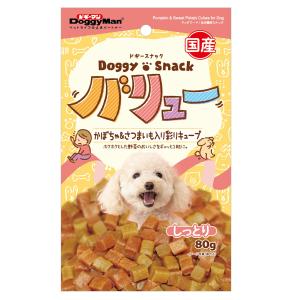 ドギーマン　ドギースナックバリュー　かぼちゃ＆さつまいも入り彩りキューブ　８０ｇ　犬　おやつ