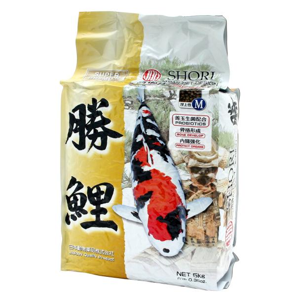 鯉の餌　日本動物薬品　ニチドウ　勝鯉　中粒　５ｋｇ　Ｍ　錦鯉　餌　飼料