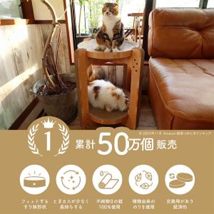 猫用 爪とぎ 猫壱 バリバリボウル タワー X...の詳細画像3