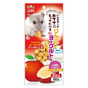 マルカン　おててにもってたべるスイーツ　りんごヨーグルト味　６０ｇ　ハムスター　おやつ　キューブ