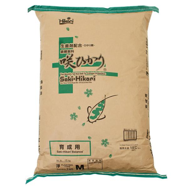 鯉の餌　キョーリン　咲ひかり　育成用　浮上　Ｍ　１５ｋｇ　錦鯉　餌　飼料　お一人様３点限り