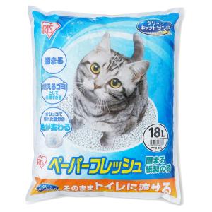 猫砂　アイリスオーヤマ　ペーパーフレッシュ　１８Ｌ　ＰＦＣ−１８Ｌ　紙砂　お一人様３点限り
