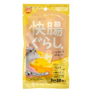 マルカン　快腸ぐらし　ハムスターのぴゅーれ　鶏ささみ＆チーズ　３ｇｘ１０本
