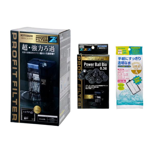 コトブキ工芸　プロフィットフィルター　Ｚ＋２８　外掛けフィルター＆Ｆ１・２／Ｘ１・２用　活性炭マット...