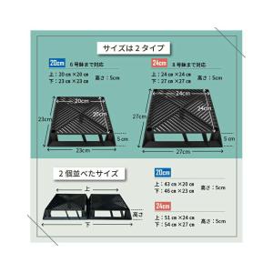 ブラックベース24cm フラワースタンド 鉢ス...の詳細画像3