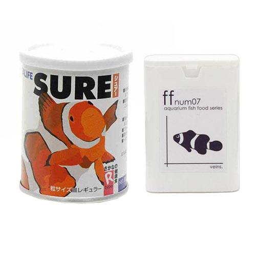マリンテック　シーライフ　シュアー　Ｒ　５５ｇ＋海水魚用フード　「ｆｆ　ｎｕｍ０７」　４０ｍＬ　粒径...