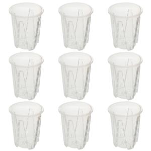 根が見える透明鉢 直径10cm 9個の商品画像