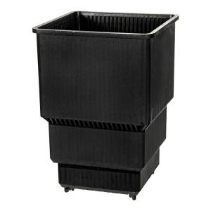 スリット鉢 すごい根 スクエアロング 3.5号 黒の商品画像