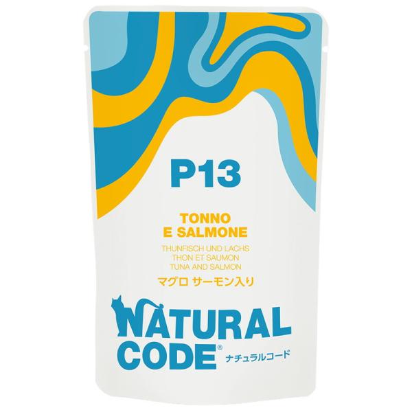 猫パウチ　ＮＣＰ１３　マグロ　サーモン入りパウチタイプ　７０ｇ　ナチュラルコード　プレミアム