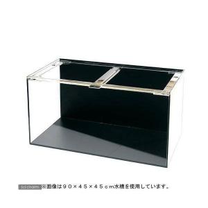 メーカー直送　（受注生産）水槽　アクリル水槽２面ブラック（底・背面）寸法１８０×４５×４５ｃｍ　板厚１０×１０×８ｍｍ　同梱不可　別途送料