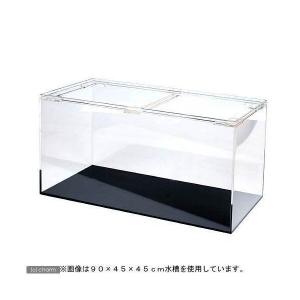 メーカー直送　（受注生産）水槽　アクリル水槽１面ブラック（底）寸法１８０×９０×６０ｃｍ　板厚１５×１５×１３ｍｍ　同梱不可　別途送料