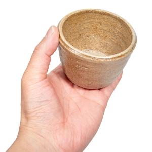 盆栽鉢 手作り山野草鉢 益子焼 穴有植木鉢 還...の詳細画像2
