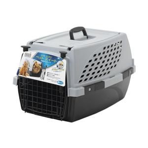 ペットスイート　Ｍ　グレー　犬　猫用キャリーバッグ　キャリーケース　クレート（７ｋｇまで）お一人様２点限り｜charm 第2ヤフー店