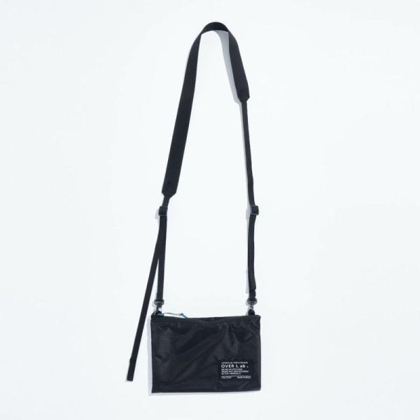 OverLab オーバーラボ フォールディングサコッシュ ブラック folding sacoche_...