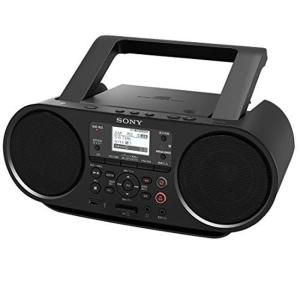 ソニー CDラジオ Bluetooth/FM/AM/ワイドFM対応 語学学習用機能 電池駆動可能 ブラック ZS-RS81BT｜chanku-store