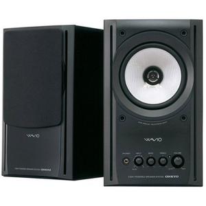 ONKYO WAVIO 77monitorアンプ内蔵スピーカー 15W+15W GX-77M(B) /ブラック｜chanku-store