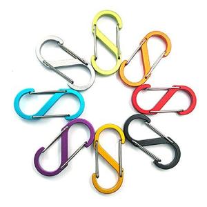 Takelablaze S字カラビナ 8字 アルミ合金 超軽量 小 多機能 丈夫な キーチェーン 生活雑貨 アウトドア キャンプ 8