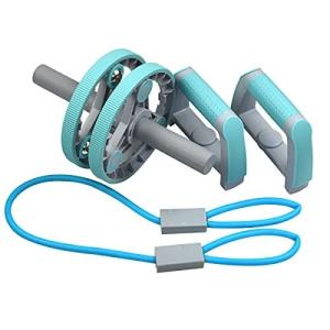 YUKOKOTI アブホイール 腹筋ローラー 腹筋 トレーニング器具 エクササイズホイール プッシュアップバー 2-in-1 エ