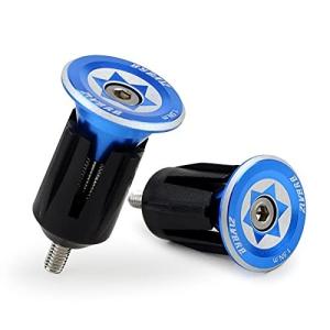 BYBAIZ 青い 自転車 青いバイク バーエンドキャップ バーエンドプラグ