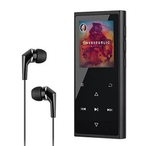 16GB MP3プレーヤーBluetooth FMラジオ ロスレスサウンド 軽量ポータブルミュージックプレーヤー 最大128GB Micro SDカ