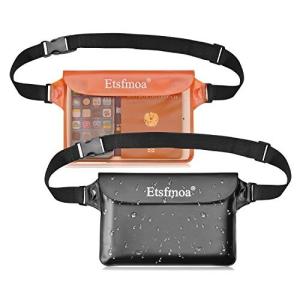 Etsfmoa 防水ポーチ 防水ケース 防水ウエストポーチ 完全防水 スマホ 小物入れ 海 海水浴 プール お釣り アウト