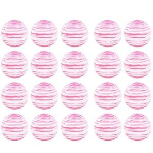 ゴルフフォームボール、ソフトカラフルEVAゴルフボール、20PCS練習用ゴルフボール、EVA軽量(Pink/white