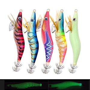 SILANON エギルアー ピンク 青 夜光 セット 2.5号 3号 3.5号 エギ 餌木 5本 10本セット ヤリイカ コウイカ アオリイ