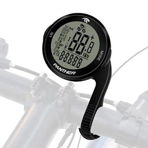 PANTHER  サイクルコンピュータ 無線 バッテリー式 大画面 多機能 ワイヤレス サイクリング 自転車ス