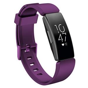 Comtax for Fitbit Inspire/Inspire HR ベルト 交換用バンド 柔らかいシリコン替えストラップ 調整可能 多色選択 スポー