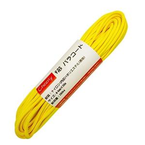 Cheerly パラコード 4mm 30m/50m 9芯 テント ロープ パラシュートコード キャンプ サバイバル アウトドア 用 (イエロ