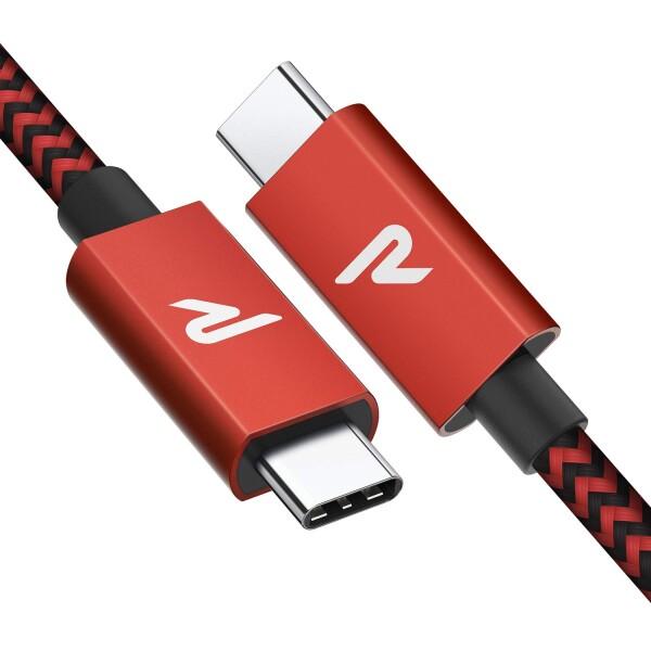 RAMPOW USB-C &amp; USB-C ケーブルPD3.0/QC3.0超高速充電 4K/60Hz ...