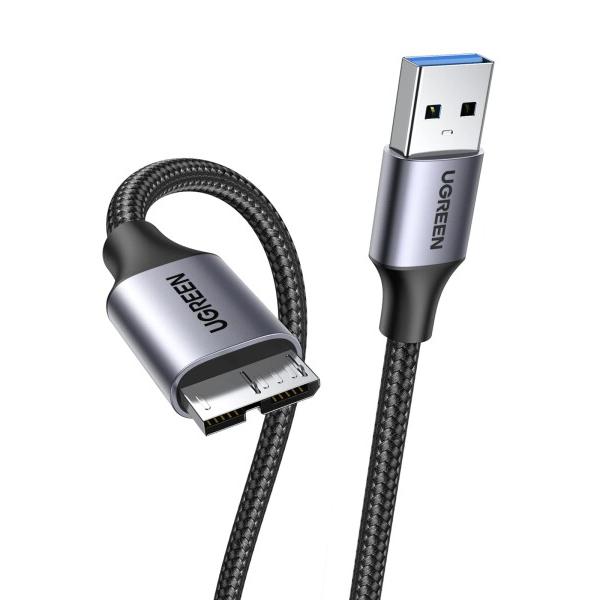 UGREEN USB3.0 ケーブル Microb タイプAオス - マイクロタイプBオス USB3...