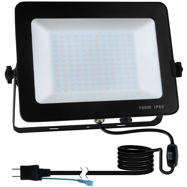 LED投光器 100W 超高輝度 屋外 LED ライト IP65防水防塵機能 防水通気フィルター搭載...