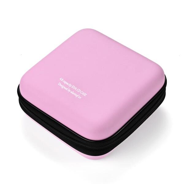 LIOVODE 48枚収納 CDケースポータブルEVA blu-ray ディスク収納ケース 大容量 ...