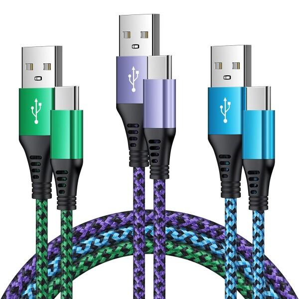 Viviber USB Type C ケーブル 3本セット/1.8M アンドロイド 充電ケーブル c...