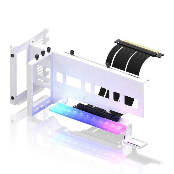 EZDIY-FAB 新しいRGB 垂直 PCIe4.0 GPUブラケット 垂直グラフィックカードホル...