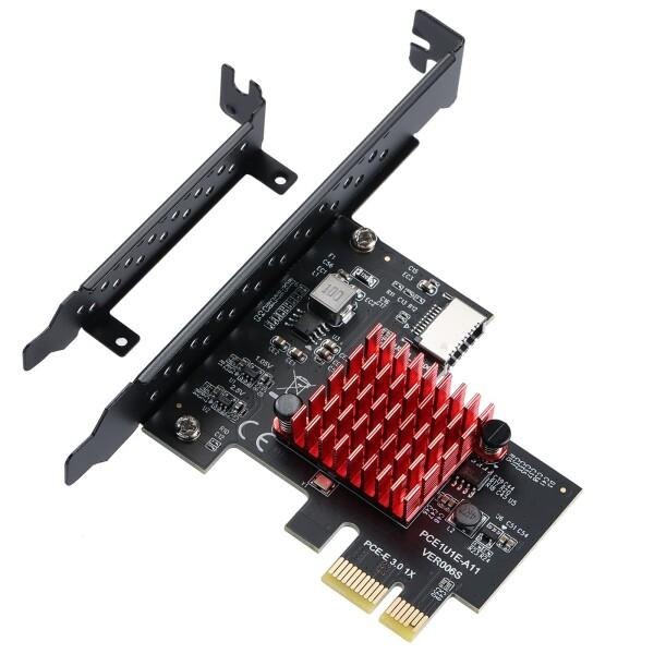 BEYIMEI PCI-E1X-USB3.1拡張カード, TYPE-E (A-KEY) フロントUS...