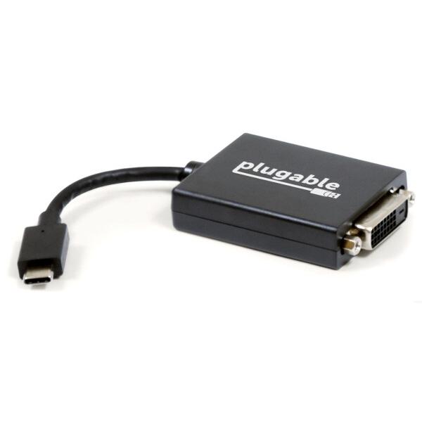 Plugable USBC - DVI 変換アダプター、USB Type C 2018 MacBoo...