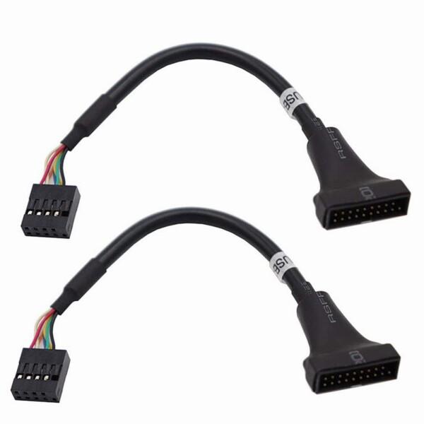 ViViSun スーパースピード USB2.0 to USB3.0変換ケーブル マザーボード9pin...