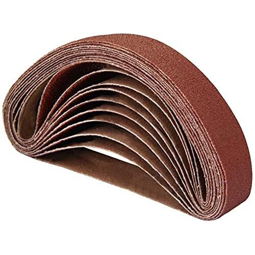 POWERTEC 401332 サンドベルト 粒度 320 10×330mm 10枚入、ベルトサンダ...