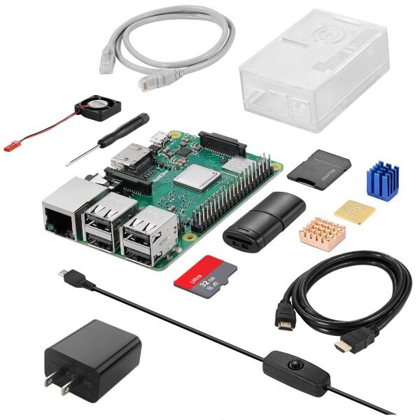 Raspberry Pi 3 Model b+ ラズベリーパイ3b+ 32GB microSDカード...