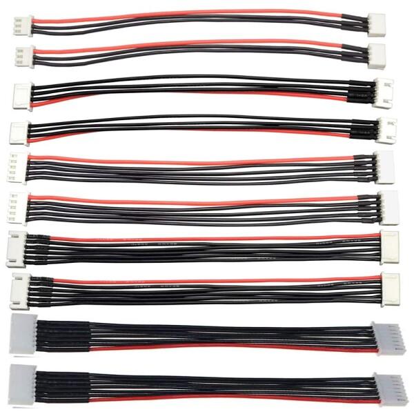 Yiqigou 10 PCS JST-XH 2S 3S 4S 5S 6Sバランスプラグオスバスバー延...