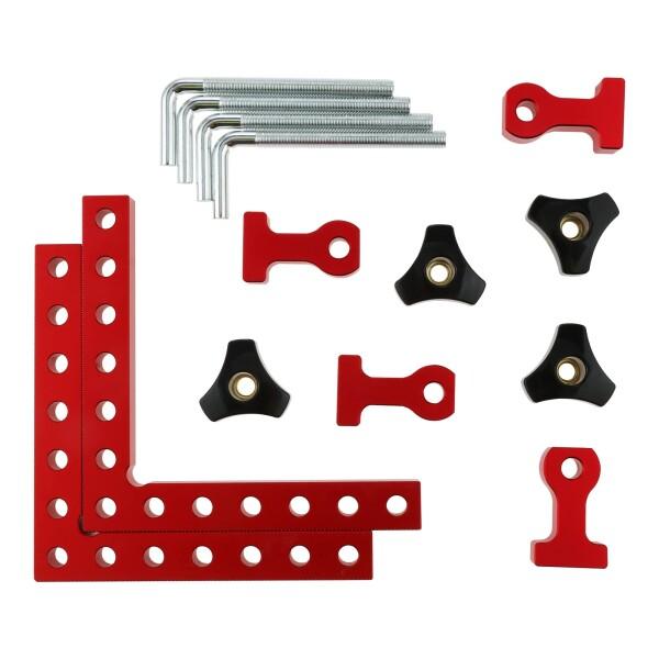 Hicello コーナークランプ L字型直角定規 90度 完全スコヤ直角クランプ アルミニウム合金製...