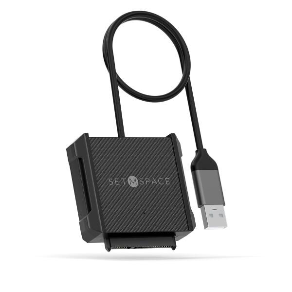 SETMSPACE SATA USB2.0変換ケーブル 2.5インチハードディスクドライブHDD S...