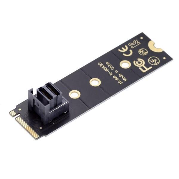 Xiwai 22x80mm U.2 キット SFF-8639 NVME PCIe4.0 SSD アダ...