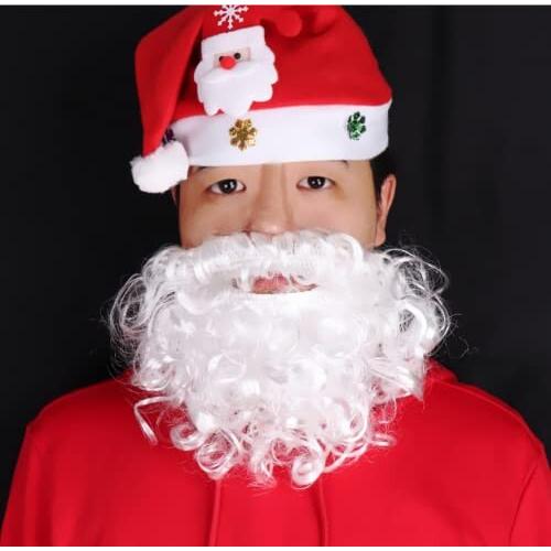2点セット サンタ 髭 サンタのひげ サンタクロース ウィッグ ひげ コスプレ JGuang クリス...