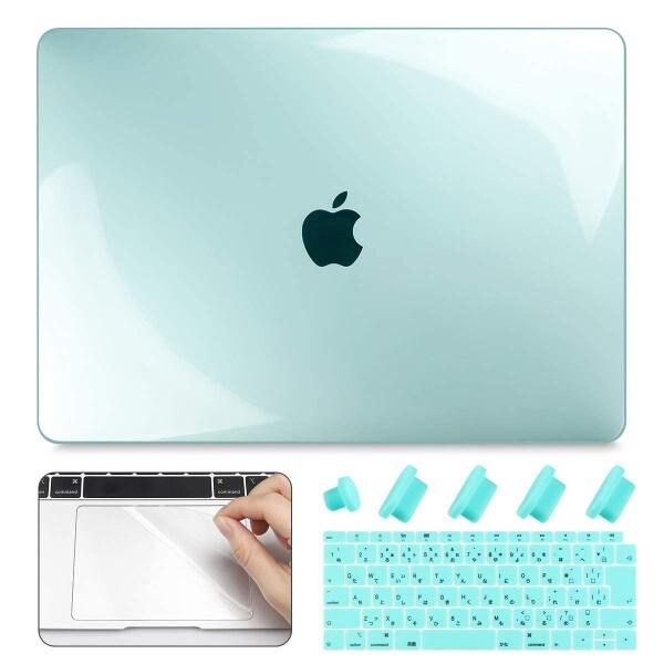 CISOO MacBook Air 13 インチ ケース A2179 A2337 対応 グリーン カ...