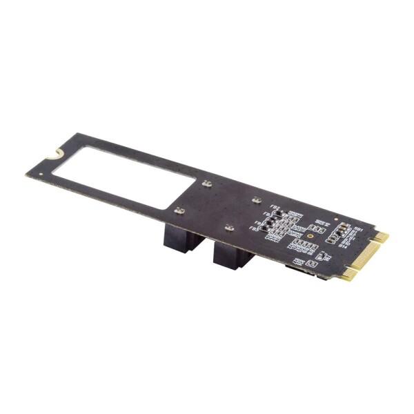 NFHK NGFF Key B+M PCI Express to SATA 3.0 6Gbps デュ...